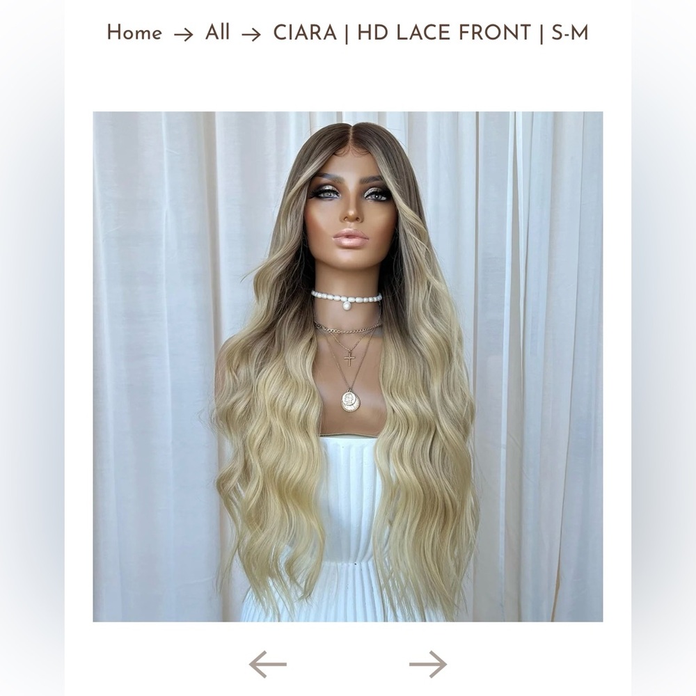 Ciara Freedom couture HD Lace Front Wig - Blonde Ombre
New